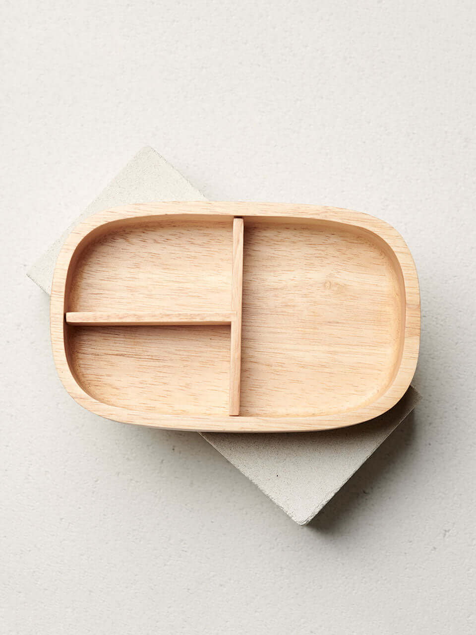 Design houten lunch box 450 ml - bruin