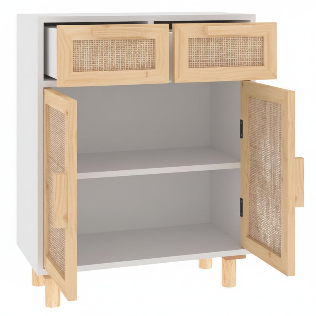 Dressoir van rotan met lades - meerdere kleuren