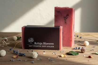 Handgemaakt en natuurlijke Robijnbloesem zeep