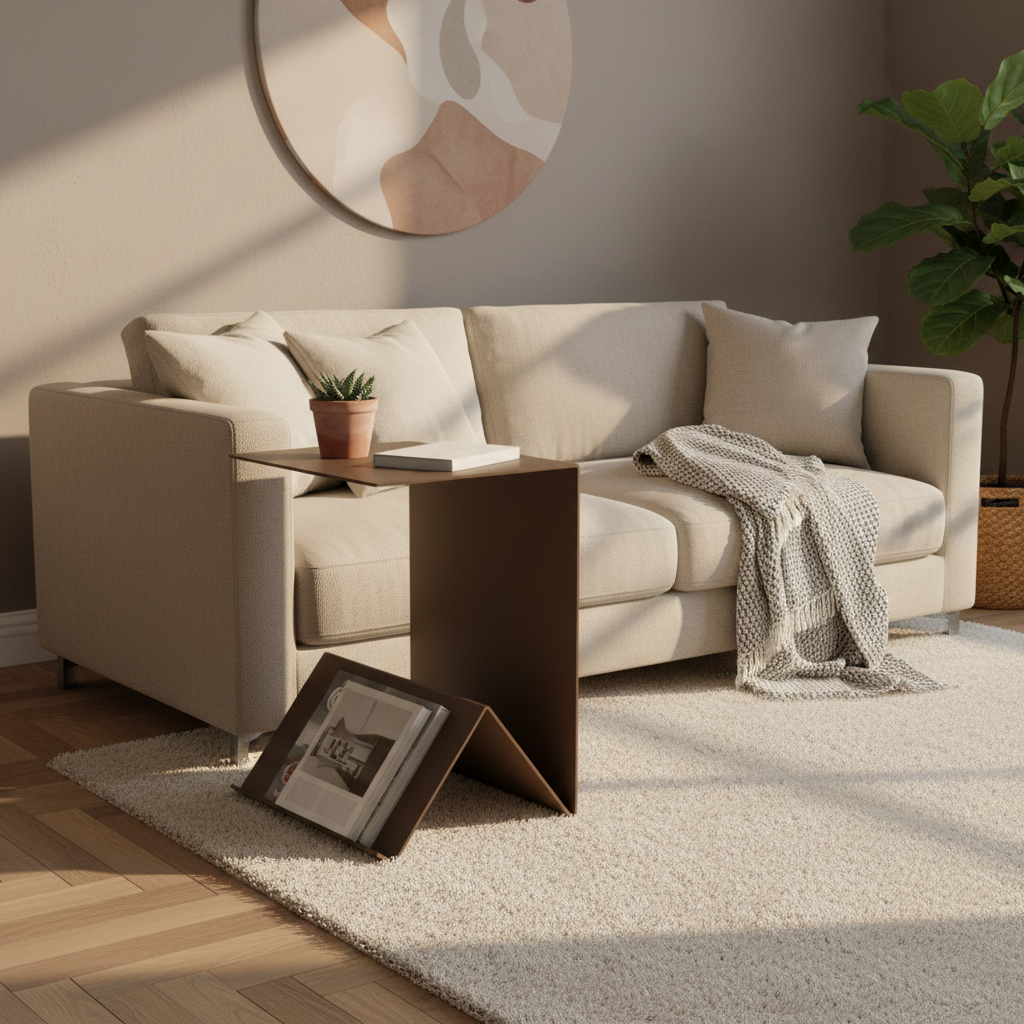 Dutch design Folda bijzettafel tijdschriftenrek van staal - meerdere kleuren