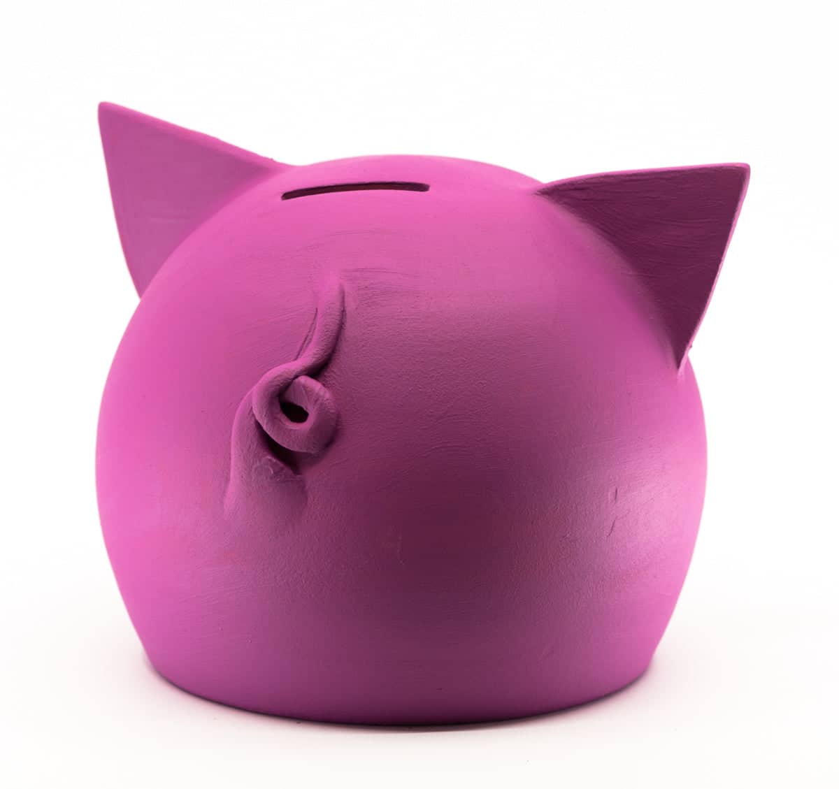 Handgemaakt keramische krijtbord spaarpot varkentje  - meerdere kleuren