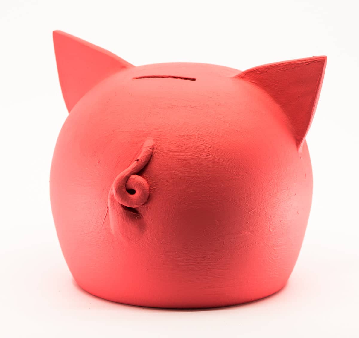 Handgemaakt keramische krijtbord spaarpot varkentje  - meerdere kleuren