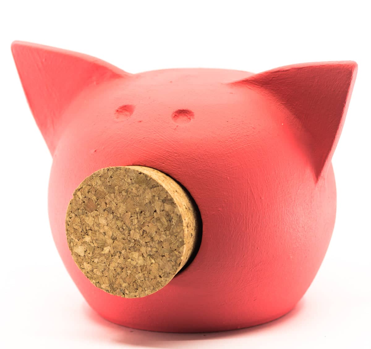 Handgemaakt keramische krijtbord spaarpot varkentje  - meerdere kleuren