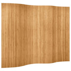 Design kamerscherm scheidingswand van bamboe 250 x 165 cm - bruin