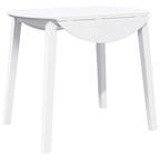 Compact inklapbare ronde eettafel van massief rubber hout 90 cm - meerdere kleuren