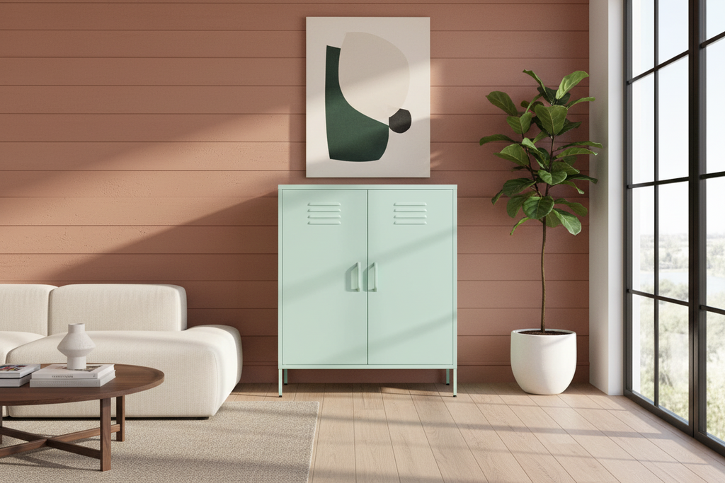 Design metalen kast 2-deurs - meerdere kleuren