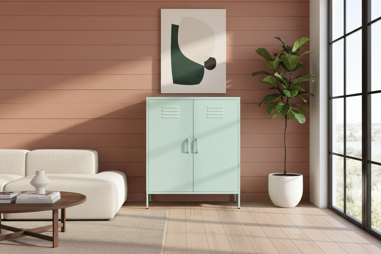 Design metalen kast 2-deurs - meerdere kleuren