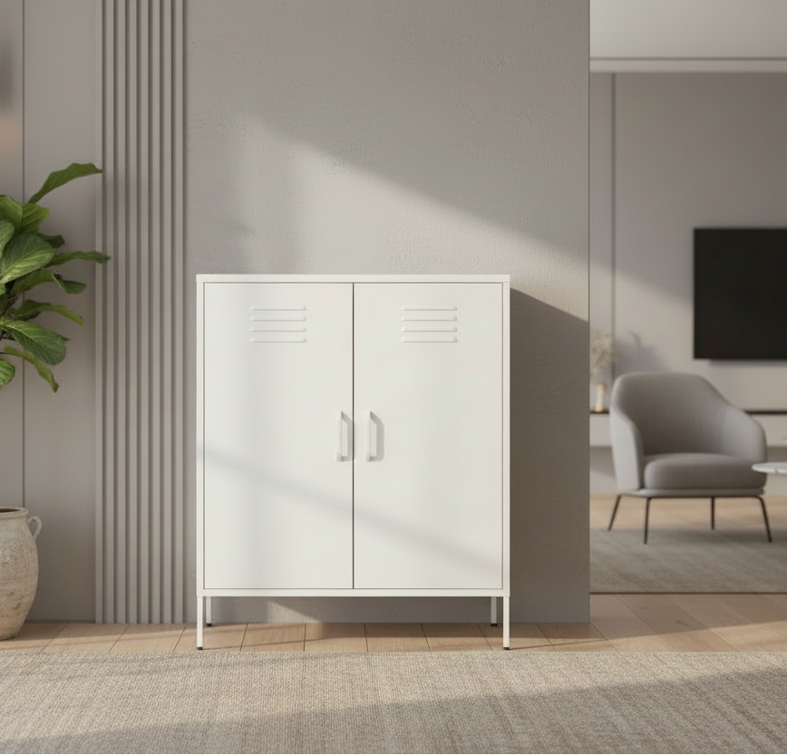 Design metalen kast 2-deurs - meerdere kleuren