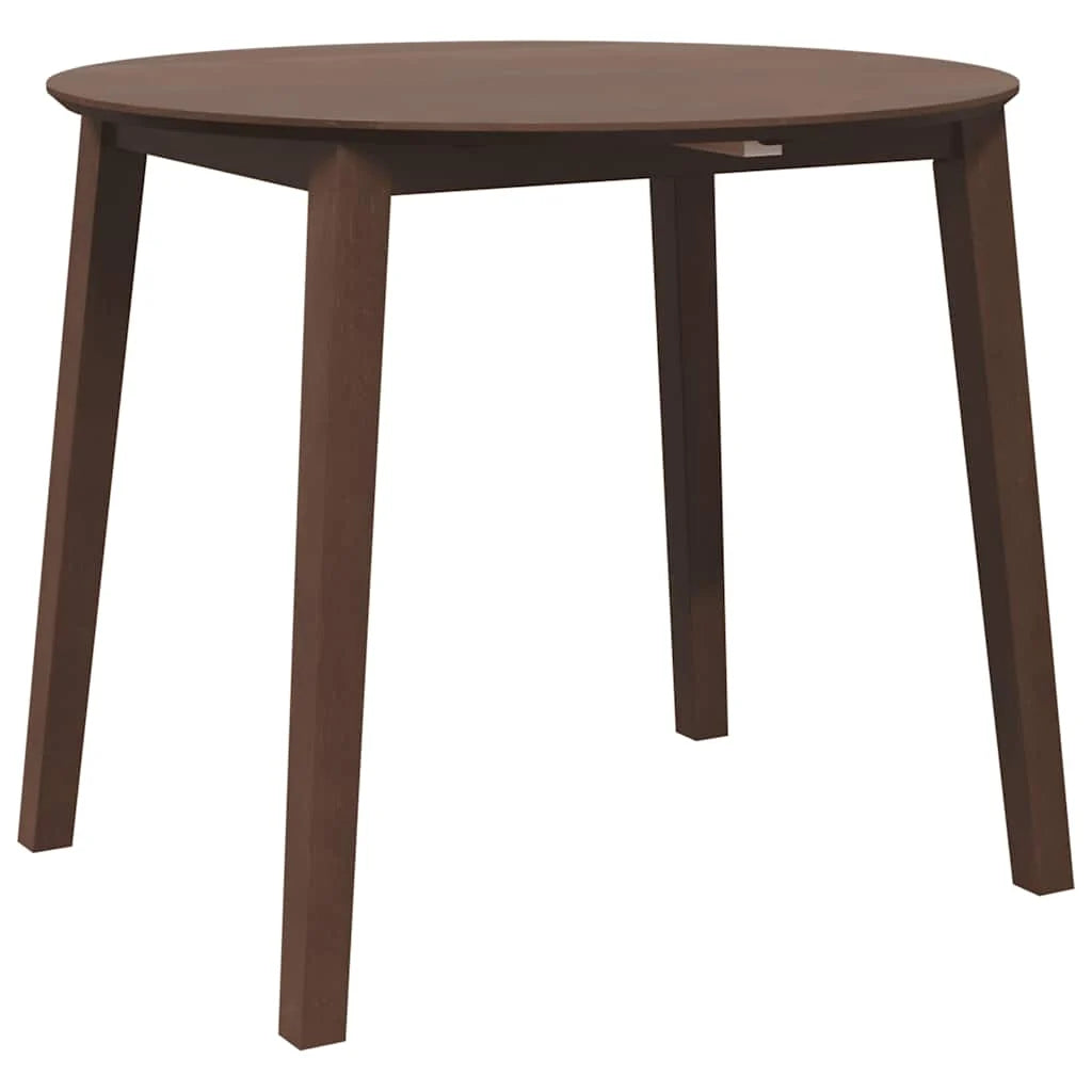 Compact inklapbare ronde eettafel van massief rubber hout 90 cm - meerdere kleuren