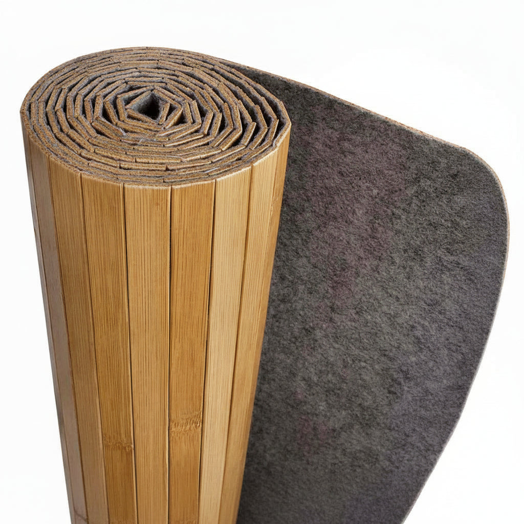 Design kamerscherm scheidingswand van bamboe 250 x 165 cm - bruin