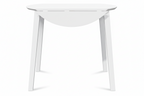 Compact inklapbare ronde eettafel van massief rubber hout 90 cm - meerdere kleuren