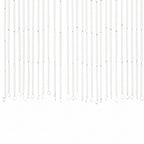 Gordijn van bamboe met vlinders design 90x200 cm - wit met kleuren patroon