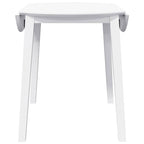 Compact inklapbare ronde eettafel van massief rubber hout 90 cm - meerdere kleuren