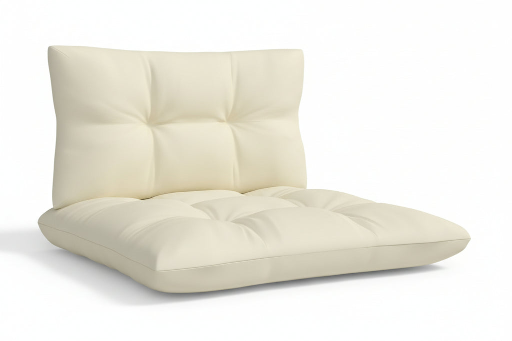 Modulaire tuinbank 2-zits met rugleuning van massief grenenhout - bruin of wit