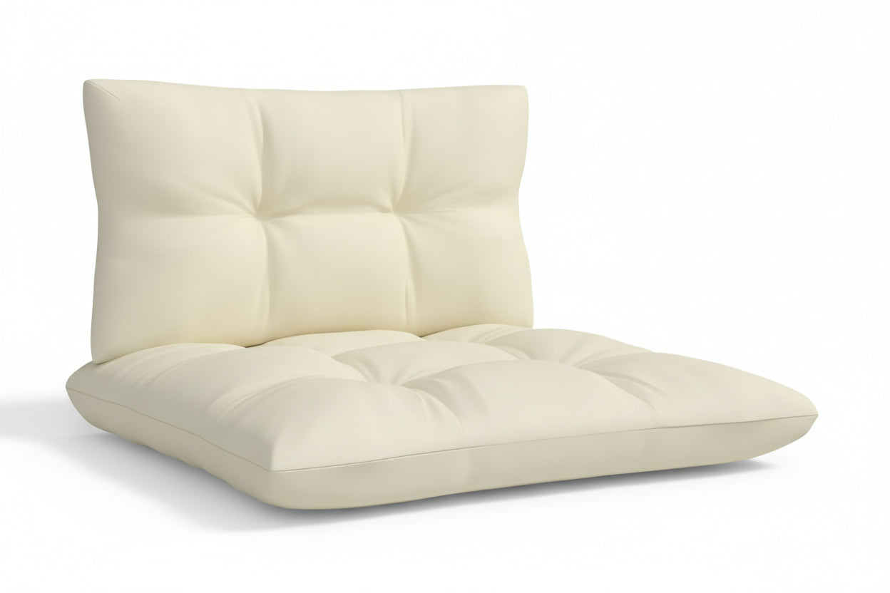 Modulaire tuinbank 2-zits met rugleuning van massief grenenhout - bruin of wit