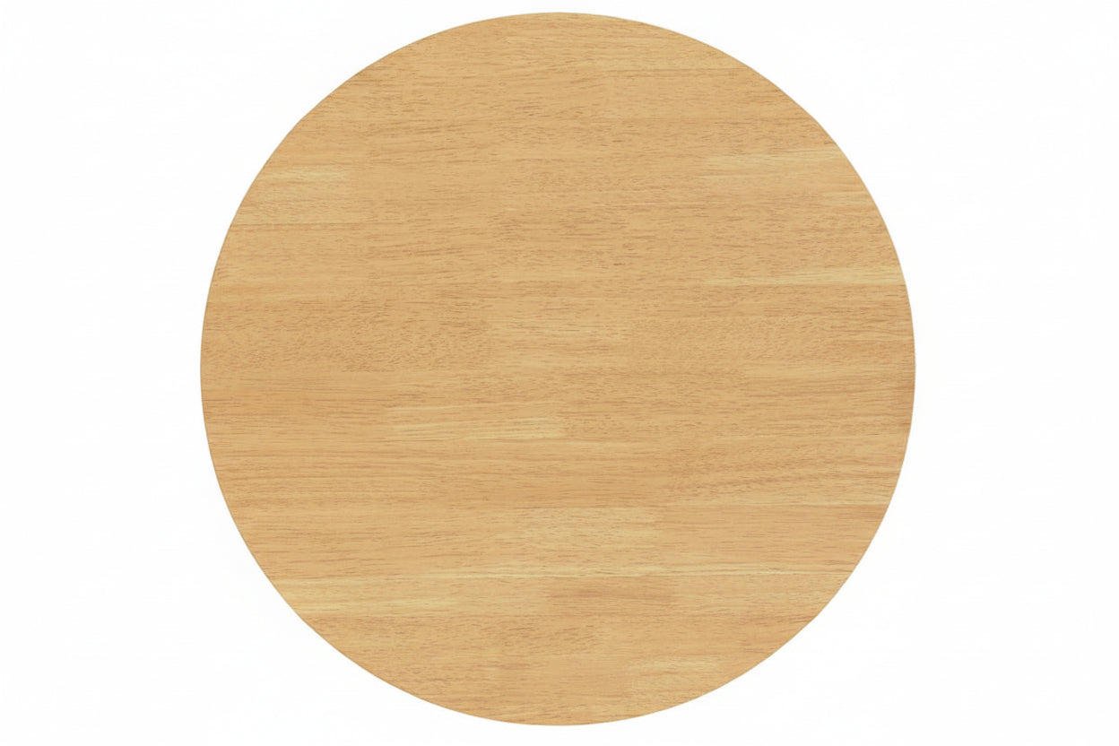 Compact inklapbare ronde eettafel van massief rubber hout 90 cm - meerdere kleuren