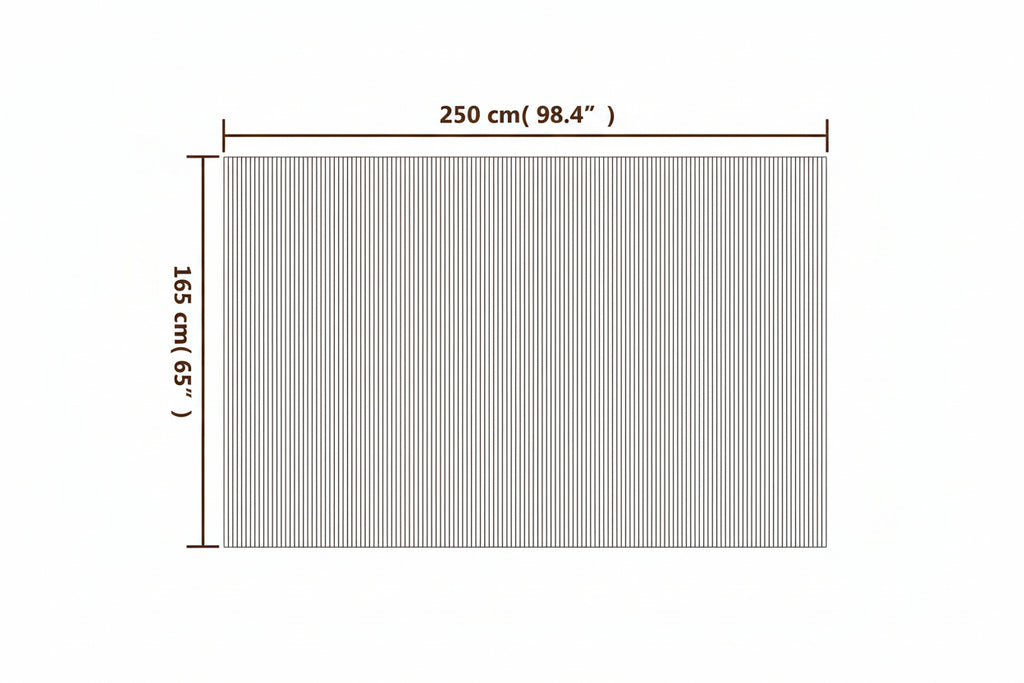 Design kamerscherm scheidingswand van bamboe 250 x 165 cm - bruin