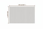 Design kamerscherm scheidingswand van bamboe 250 x 165 cm - bruin