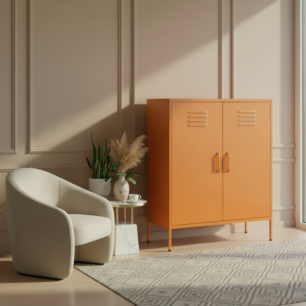 Design metalen kast 2-deurs - meerdere kleuren