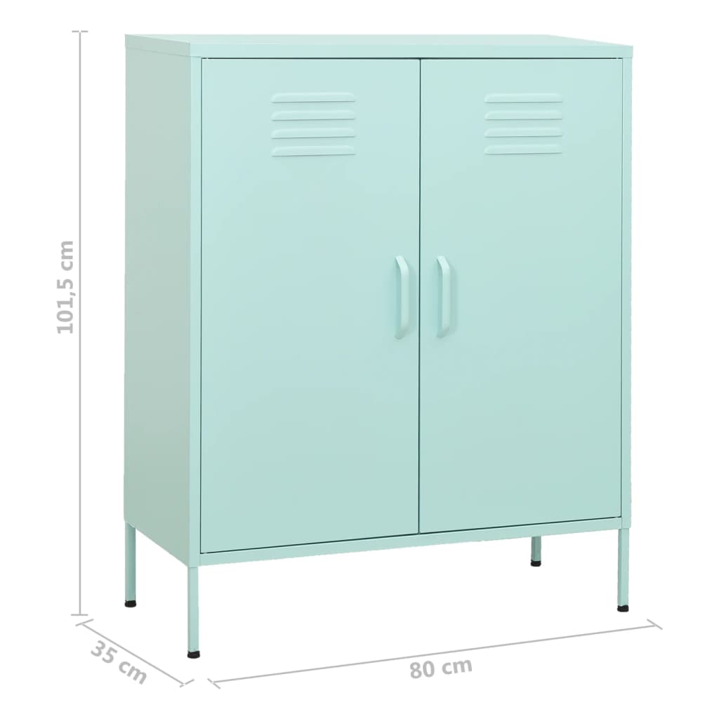 Design metalen kast 2-deurs - meerdere kleuren