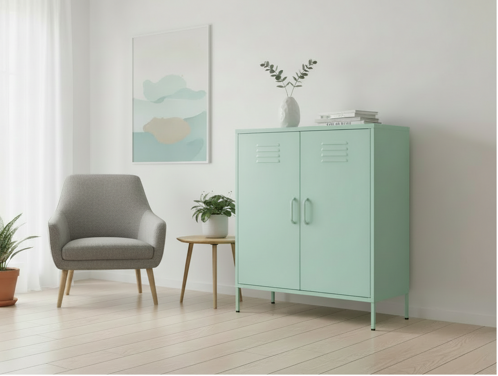 Design metalen kast 2-deurs - meerdere kleuren