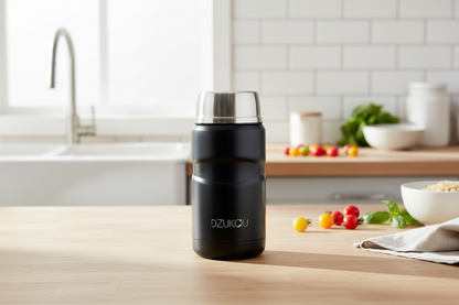 Lunch en yoghurt box voor onderweg van roestvrijstaal 750 ml - wit of zwart