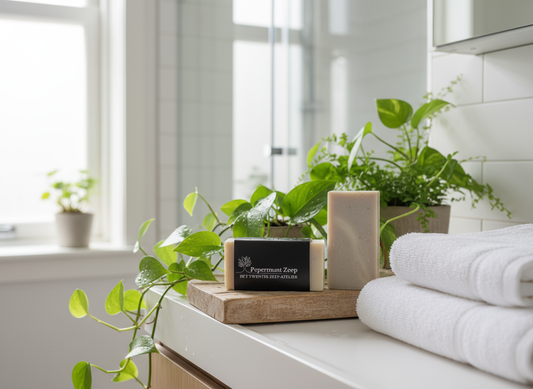 Handgemaakt en natuurlijke Pepermunt zeep