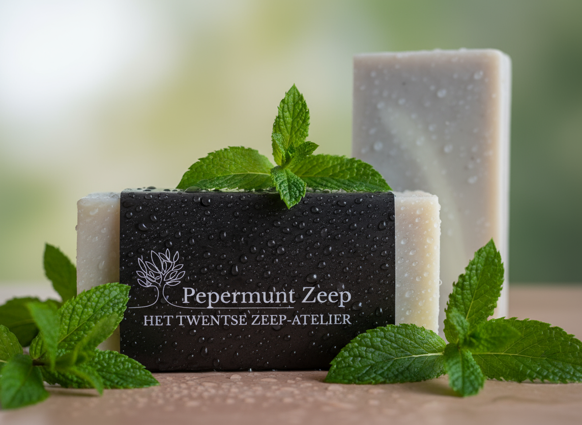 Handgemaakt en natuurlijke Pepermunt zeep