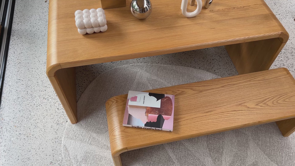 Design dressoir kast Zuiver Groove massief Walnoot of Eiken hout - bruin