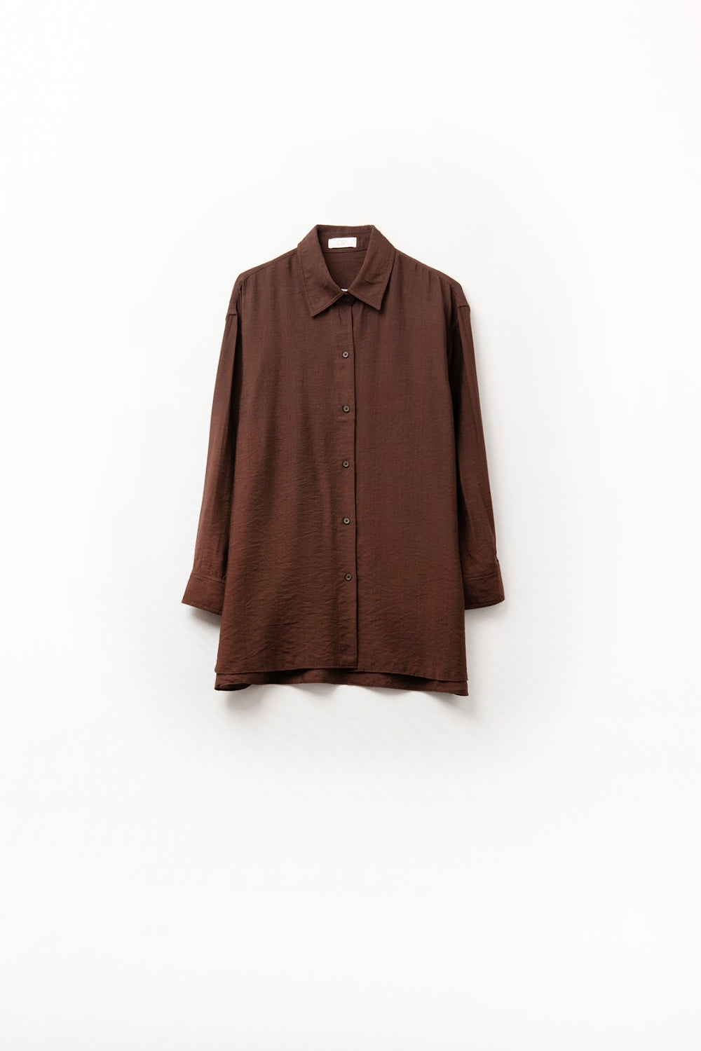 Relaxed fit blouse - chocolate brown