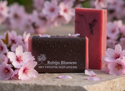 Handgemaakt en natuurlijke Robijnbloesem zeep
