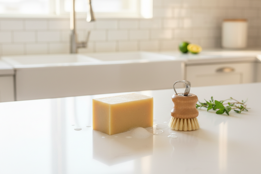 Biologisch natuurlijk en handgemaakte schoonmaakzeep