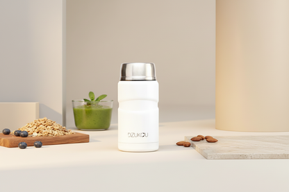 Lunch en yoghurt box voor onderweg van roestvrijstaal 750 ml - wit of zwart