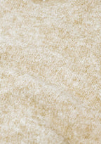 Knitted sweater soft with wool - beige