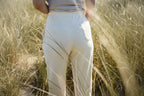 Unisex meditatie broek van 100% katoen - crème